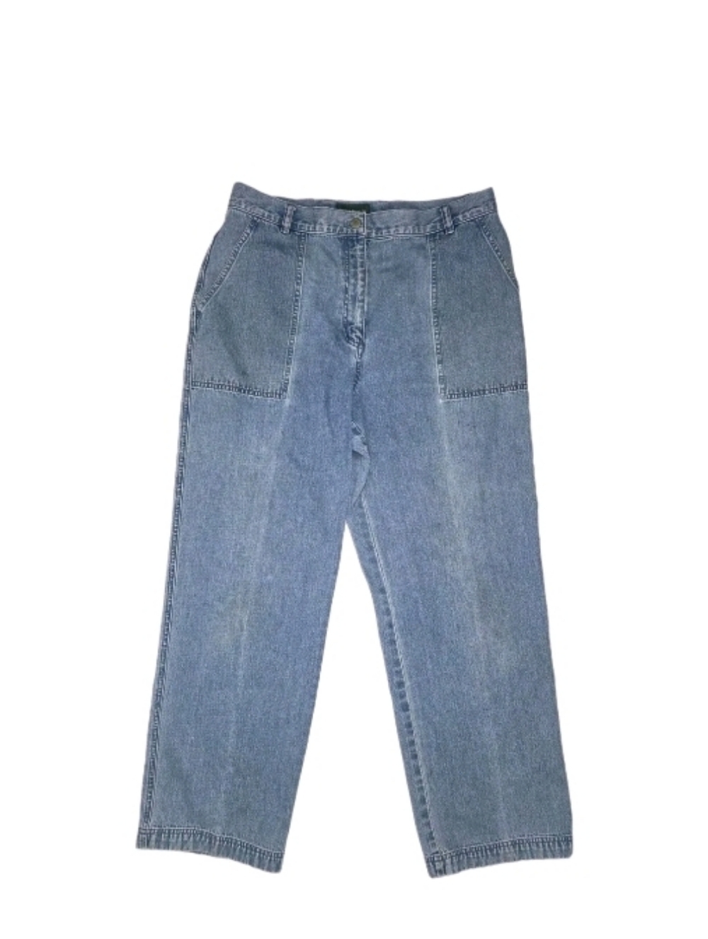 Lauren Jeans Co High Waisted Wide Leg Jeans Womens Size 14 Vtg Ralph Lauren